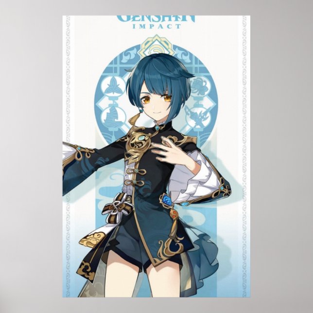 Poster Genshin Impact Xingqiu (Frente)