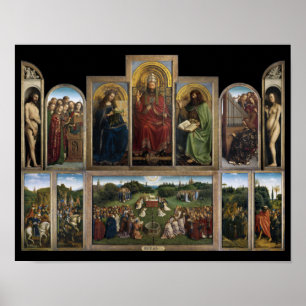 Poster Gent Altarpaper, Van Eyck Brothers