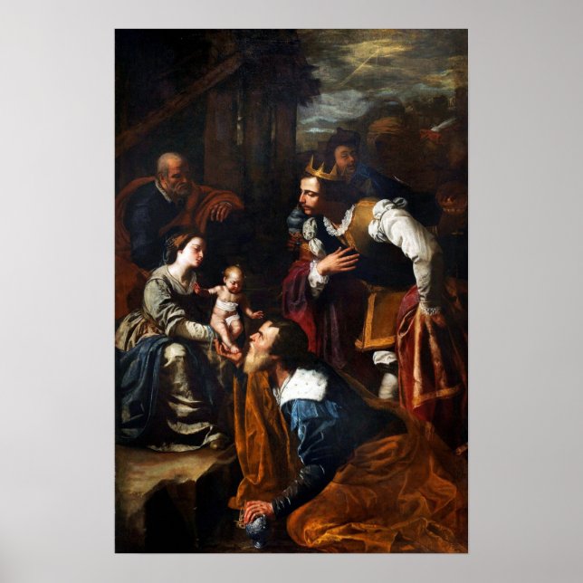 Poster Gentileschi - Adoração Do Magi (Frente)
