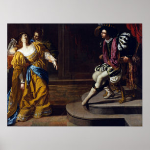 Poster Gentileschi - Esther Antes de Ahasuerus 1635