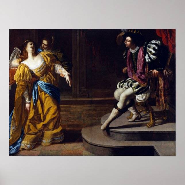Poster Gentileschi - Esther Antes de Ahasuerus 1635 (Frente)