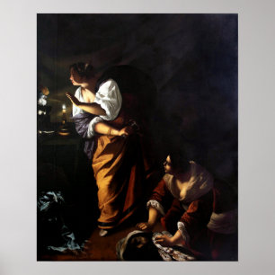 Poster Gentileschi - Judith, Abra Com A Cabeça De Holofe