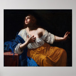 Poster Gentileschi - Magdalene Penitente