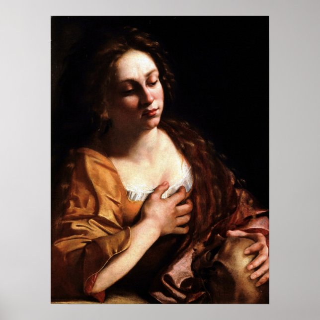 Poster Gentileschi - Mary Magdalene (Frente)