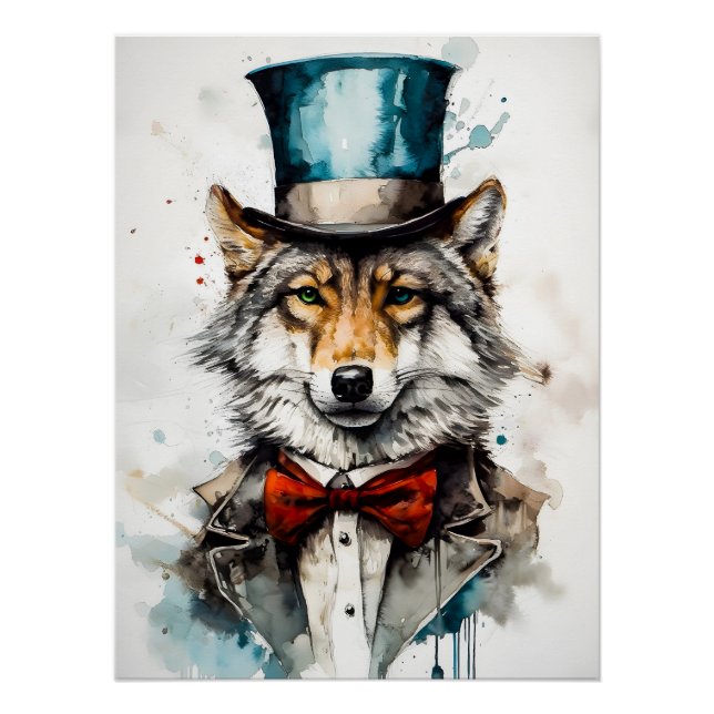 Póster Gentleman Wolf (Frente)