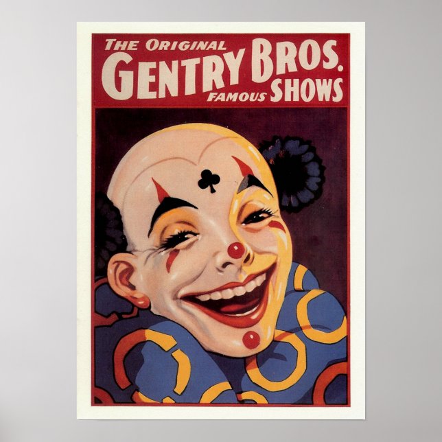Póster Gentry Bros. Circo Vintage (Frente)