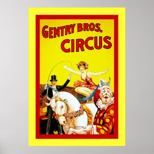 Poster Gentry Bros Circus