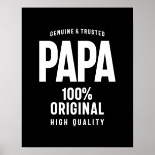 Poster Genuína e Papai Confiável Padre Gift