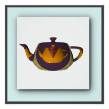 Geo Yellow Purple Chaleira Dupla