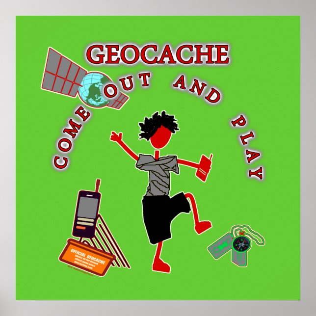 Póster Geocache Sai E Joga (Frente)