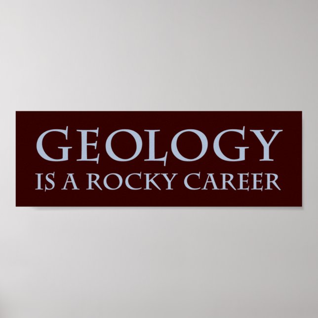 Póster Geologia: Rocky Career (Frente)