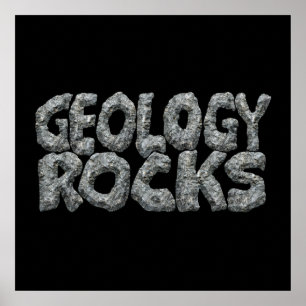 Poster Geology Rocks - Earth Science Pun