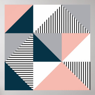 Poster Geometria Abstrato