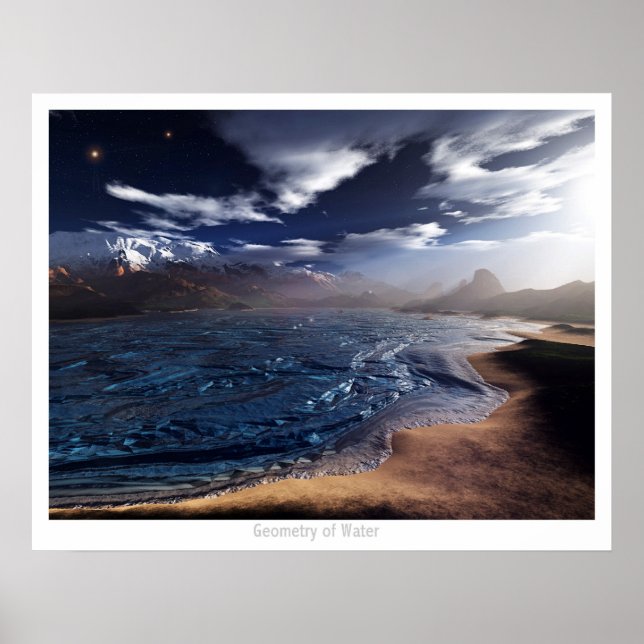 Póster Geometria da Água (Frente)