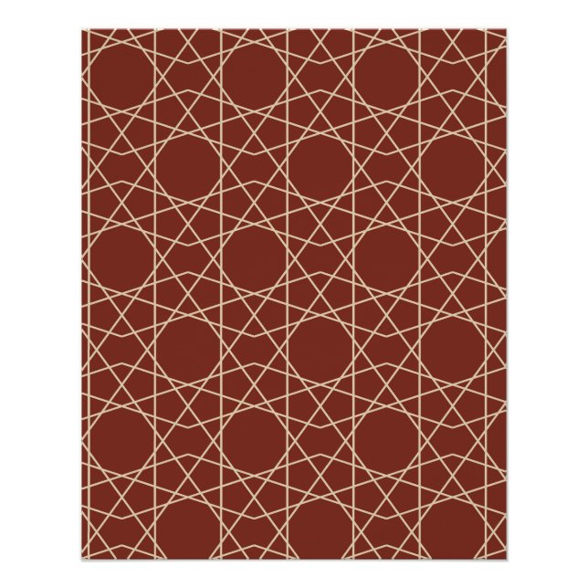 Póster Geometria da Areia de Pompéia (Frente)