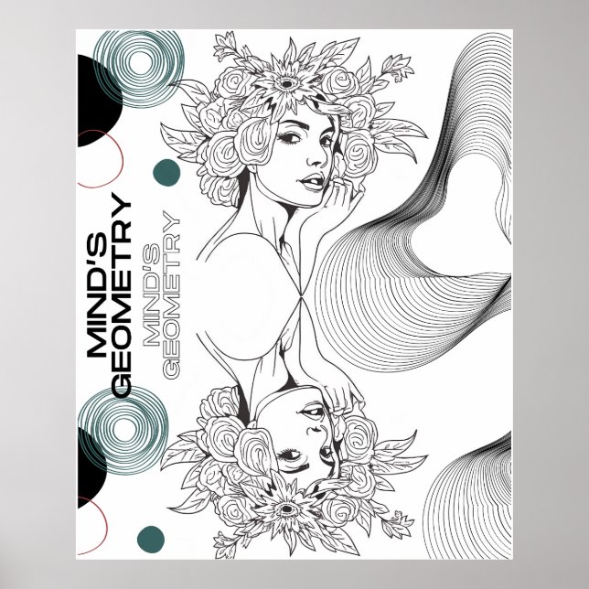 Poster Geometria da mente (Frente)