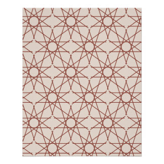 Póster Geometria da Rosa de Alhambra