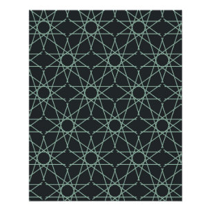 Póster Geometria de Hortelã Basalto