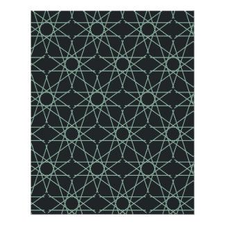 Póster Geometria de Hortelã Basalto