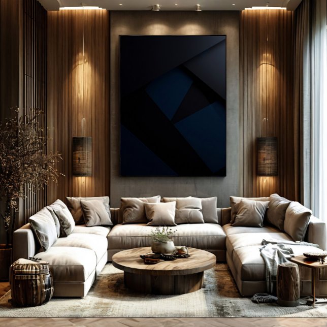 Poster Geometria de Noite Profunda (Criador carregado)