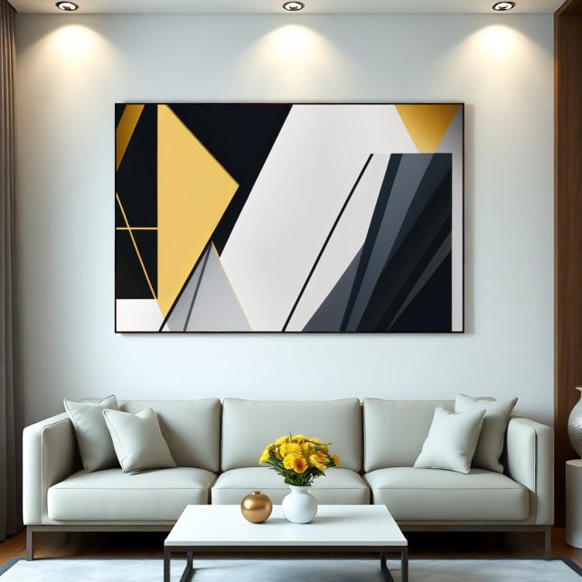 Poster Geometria Diagonal Premium (Criador carregado)