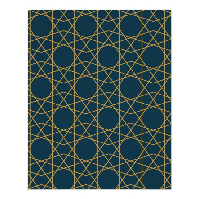 Póster Geometria do Ouro de Samarcanda (Frente)