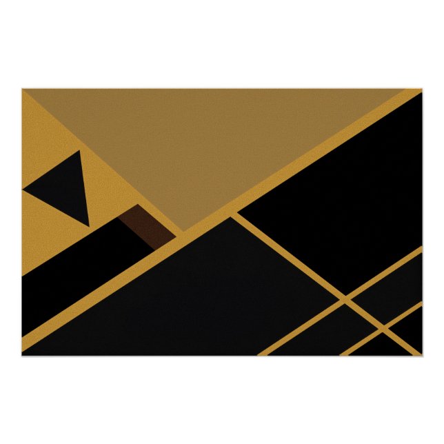 Póster Geometria em Tons Terrosos (Frente)