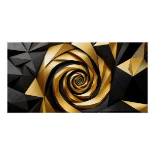 Póster Geometria Espiral do ouro