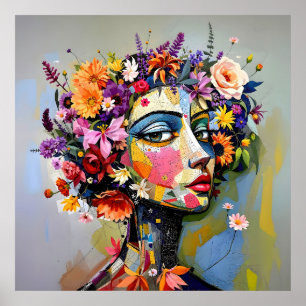 Poster "Geometria Floral" - Retrato Botânico