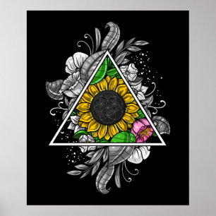 Poster Geometria Floral Sagrada