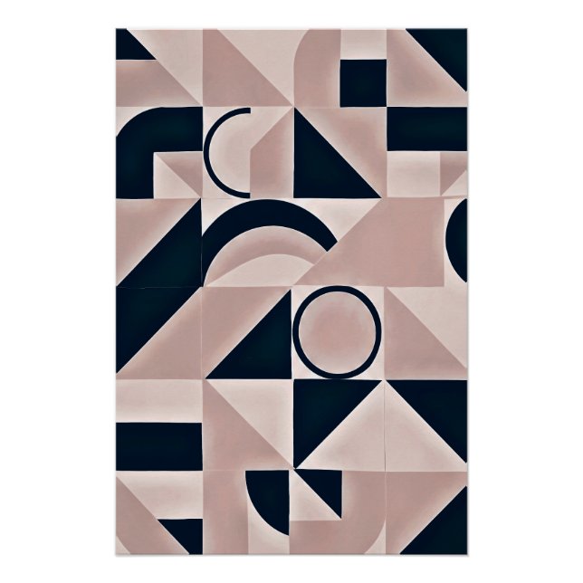 Póster Geometria Minimalista (Frente)