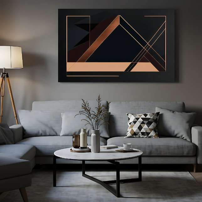 Poster Geometria Minimalista de Cobre (Criador carregado)