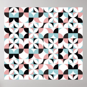 Poster Geometria minimalista, estilo escandinavo trabalho