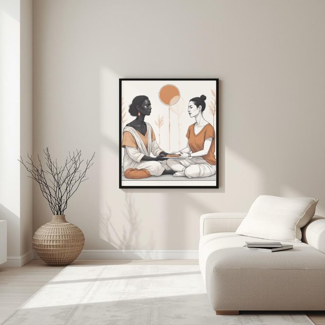 Poster Geometria Orgânica – Fusão Moderna com a Natureza  (Criador carregado)