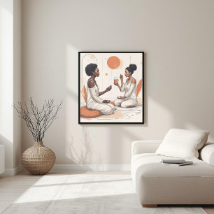 Poster Geometria Orgânica – Fusão Moderna com a Natureza