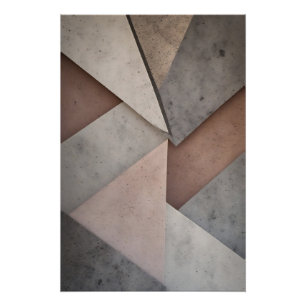 Póster Geometria Pastel
