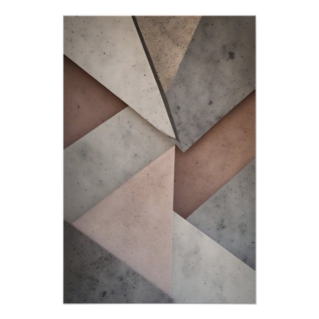 Póster Geometria Pastel (Frente)