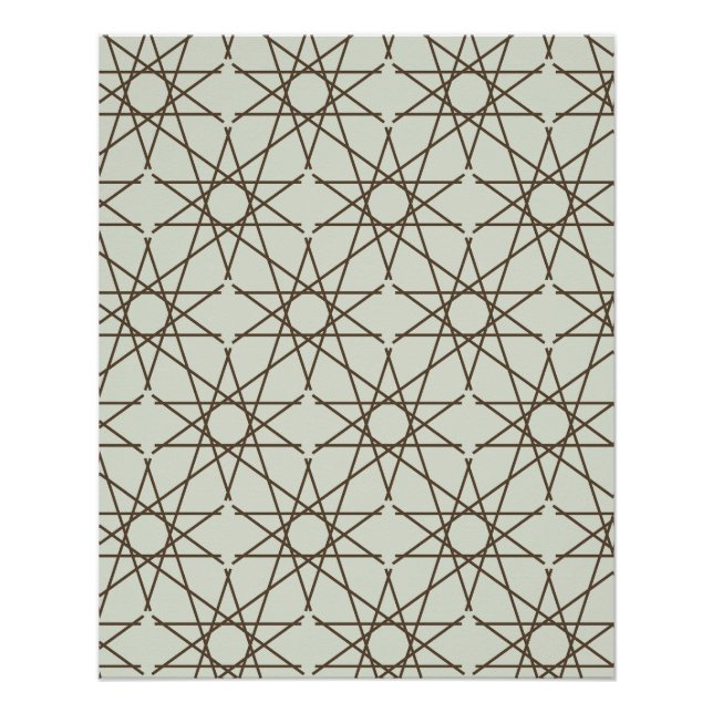 Póster Geometria Sage Umber (Frente)