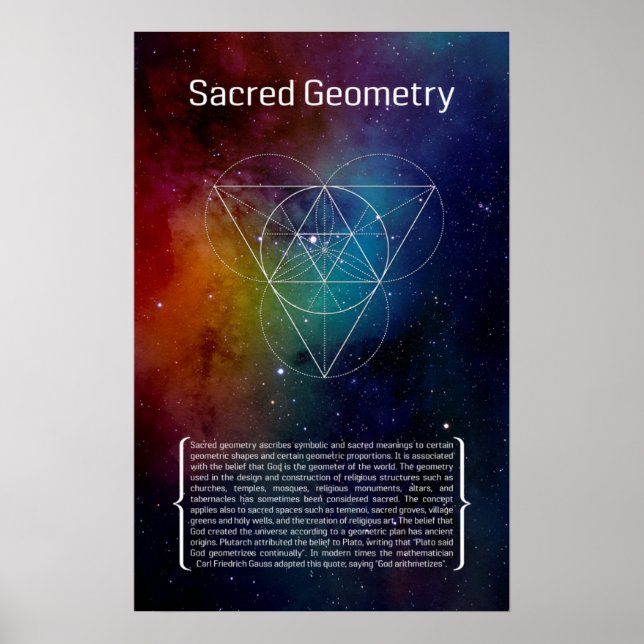 Póster Geometria Sagrada (Frente)