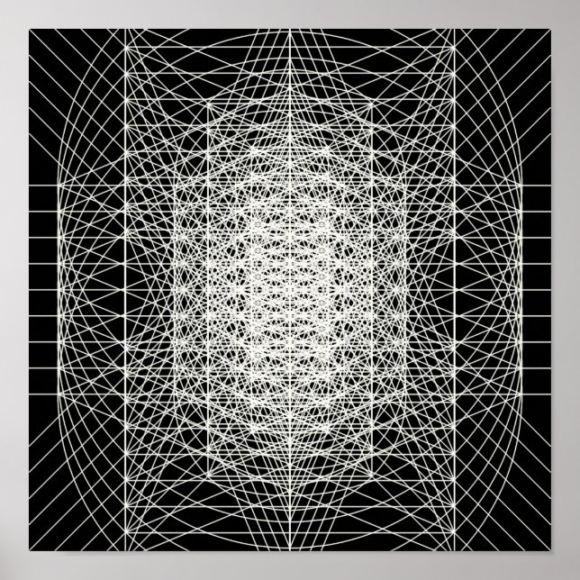 Poster Geometria Sagrada Interdimensional O buraco de min (Frente)