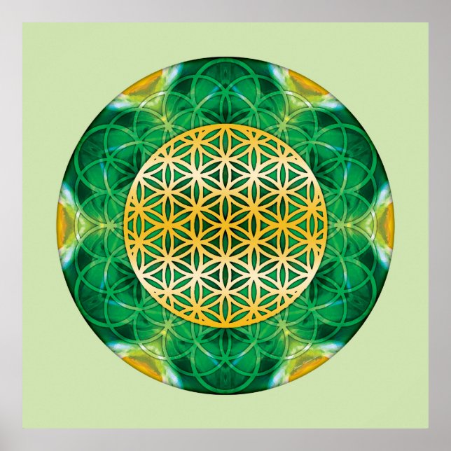 Póster Geometria Sagrada Mandala 1 (Frente)