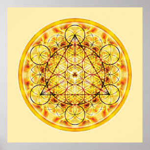 Póster Geometria Sagrada Mandala 2