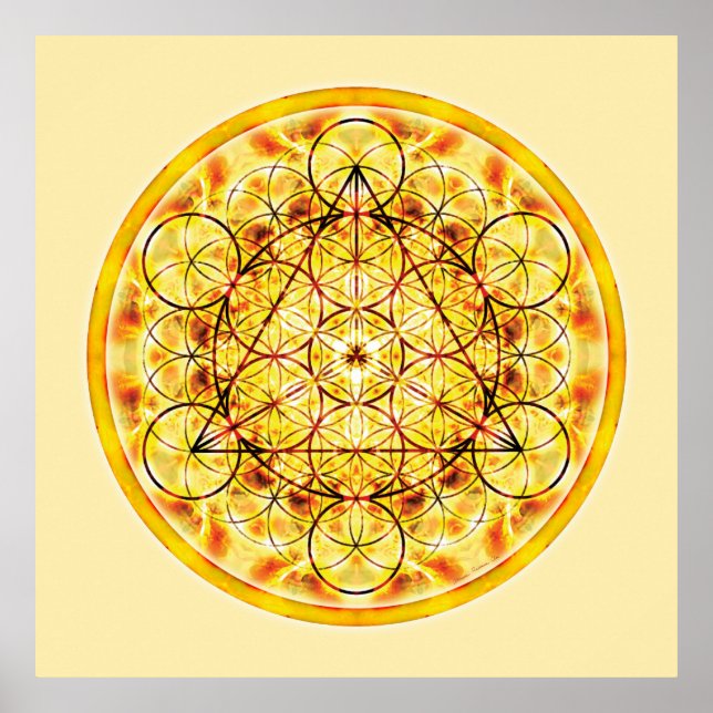 Póster Geometria Sagrada Mandala 2 (Frente)