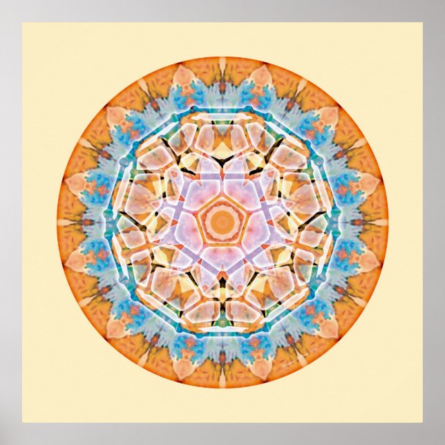 Póster Geometria Sagrada Mandala 5 (Frente)