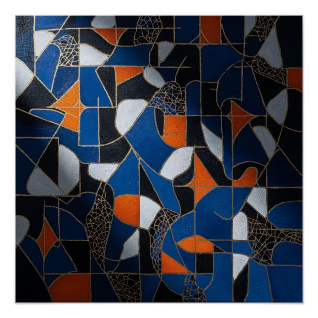 Póster Geometria Vibrante (Frente)