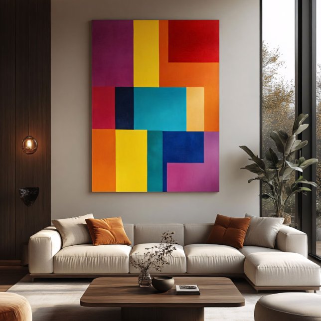 Poster Geometria Vibrante (Criador carregado)