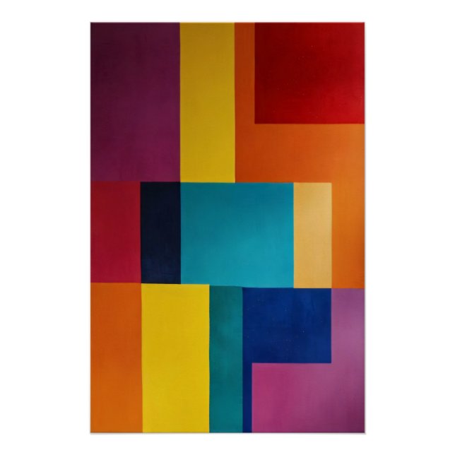 Póster Geometria Vibrante (Frente)