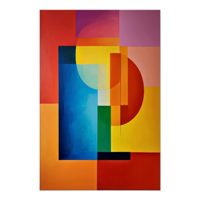 Póster Geometria Vibrante (Frente)