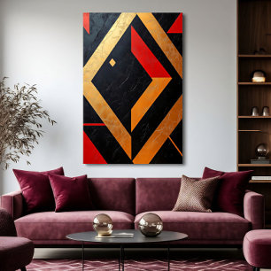 Poster Geometrias flamejantes