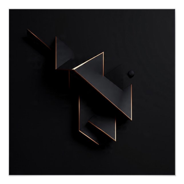 Póster Geometric Eclipse (Frente)